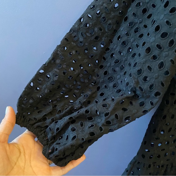 Shoshanna Women's Umbrella Eyelet Mini Dress Size L - Picture 5 of 10